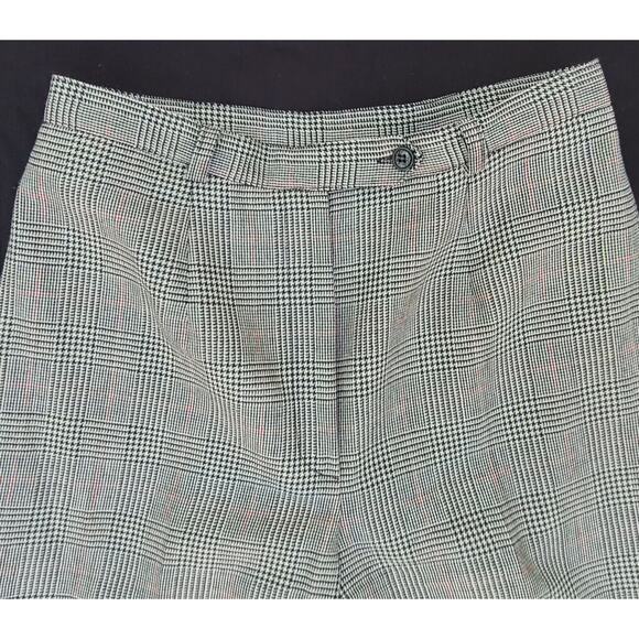 Conrad C Collection Plaid Lined Women's 100% Wool Pants Dress Slacks Size 10 - Picture 2 of 5
